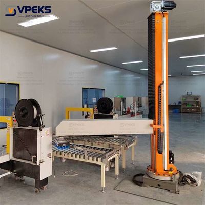 Automatic Pallet Stacker Low Level Palletizer Machine With 0.8Mpa Air ...