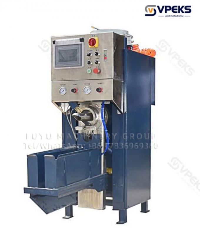 3-5kW Valve Bag Packer 20-50 Kg / Bag Automatic Pipe Packing Machine